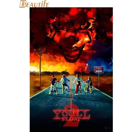 Hot Sale Custom Stranger Things Poster Home Decoration Fashion Silk Fabric Wall Poster Custom Poster