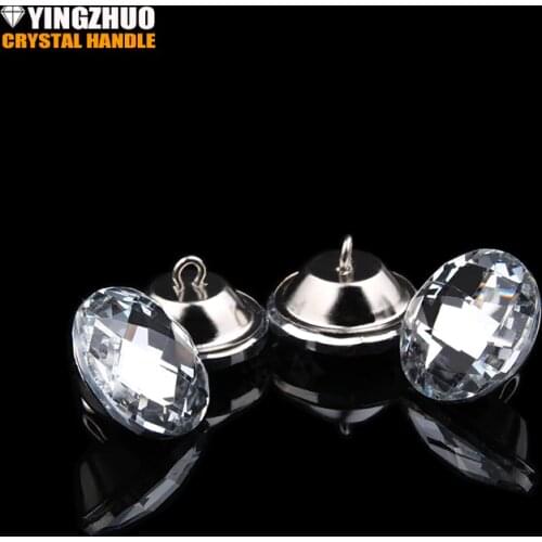 Hot 50pcs/lot Crystal Diamante Rhinestone Round Buttons Tufting Sofa Upholstery Headboard Wedding Embellishments diamond Buckles