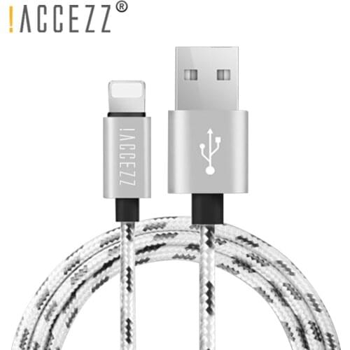 !ACCEZZ Nylon USB Charging Cable For Apple iPhone XR XS MAX 8 7 6S Plus Fast Charging Sync Data Cable For iPad Phone Charge Line