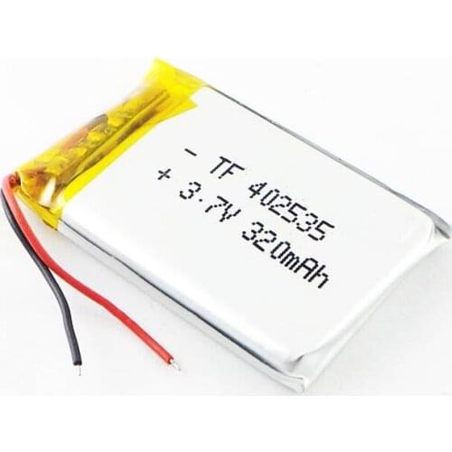 Brown 3.7V 320MAH MP3 MP4 042535402535 polymer lithium battery MP5 GPS Rechargeable Li-ion Cell