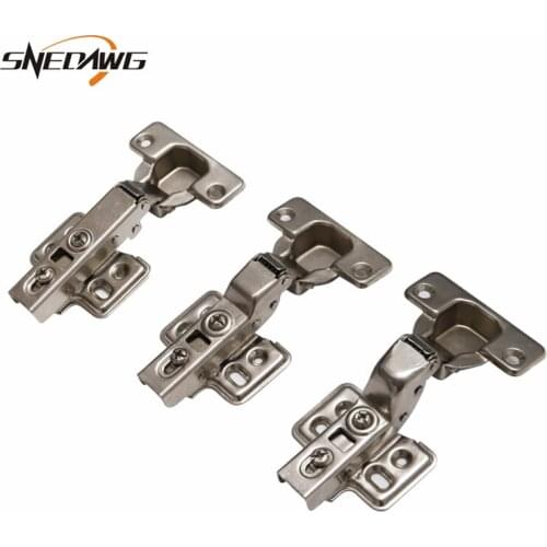 Metal Furniture Damper Hinge Soft Close Hydraulic Buffering Hinge 113x62mm Furniture Cabinet Cupboard Hardware Hinge