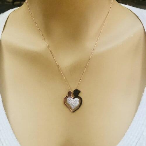 My Baby In My Heart 925 Sterling Silver Necklace Women Girls Gift Jewelry Accessories Fashion Handmade Elegant Chain
