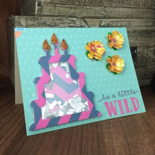 Birthday Cake Shaker Kits Metal Cutting Dies Stencils For DIY Scrapbooking Decorative Embossing Suit Paper Cards Die Cutting Set