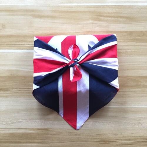 Japanese style wrapping cloth furoshiki handkerchiefs Flower 113B COTTON AMERICA FLAG