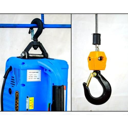 RU 220V Portable Electric Winch 500KGX7.6M 200x19M with wireless remote controller winch traction block Electric hoist windlass