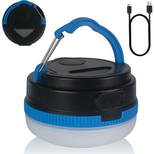 Outdoor Rechargeable Super Bright Camping Light 3Gears Adjustable Tent-Lamp USB-Charging And Battery Multifunctional Night Light