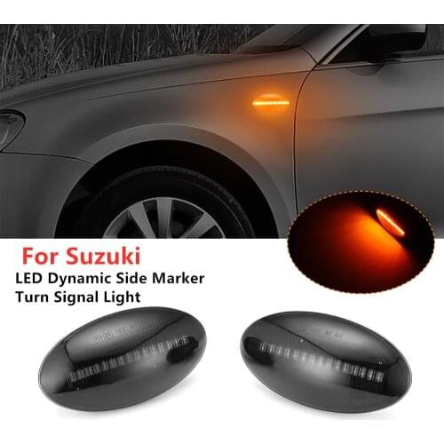 For Suzuki Swift Alto SX4 Jimmy Opel Vauxhall Agila Mk2 Grand Vitara JT LED Dynamic Side Marker Turn Signal Light Indicator Ligh