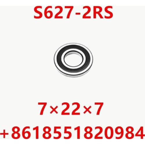 Thrust Bearing 500pcs Free Shipping Sus440c Environmental Corrosion Resistant Bearings (rubber Seal Cover) S627-2rs 7*22*7 Mm