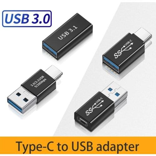 USB3.0 Type-c 2 In 1 OTG Plug Jack Power Connector Charging Adapter Type-C Extension Cable Converter For Laptop Tablet Phone