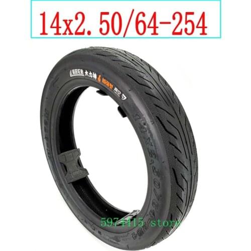 High Quality 14x2.5 14*2.50 (64-254)0 Vacuum Tire 14*2.50 Tubeless Tyre 2.50-10 Tyre for Electric Vehicle Accessories