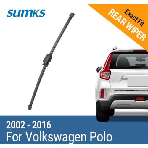 SUMKS Rear Wiper Blade for Volkswagen Polo 2002 2003 2004 2005 2006 2007 2008 2009 2010 2011 2012 2013 2014 2015 2016