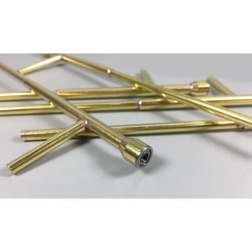 2 Pieces Brass Bushing With Bearing 3MM Lubricating Shaft Sleeve 160mm Fittings for 1/200 DIY RC Battleship/Warship Boat Model