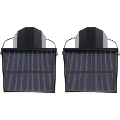 2 Pieces Solar Powered Motor Wind Chime WIndmill Rotating Wind Spinner Motor Solar