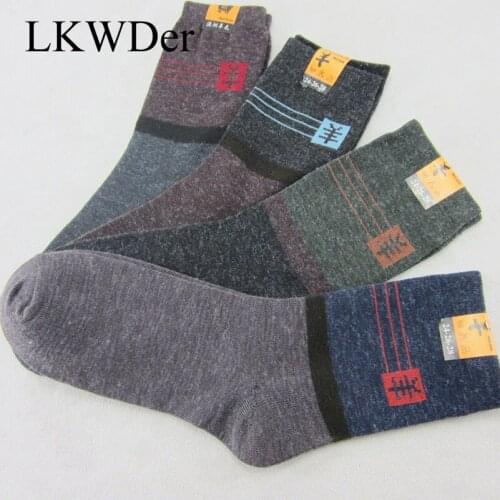 LKWDer 20pcs=10 Pairs Mens Socks Factory Price Soft Warm Wool Durable Male Sock High Quality Casual Business Socks Meias Crew