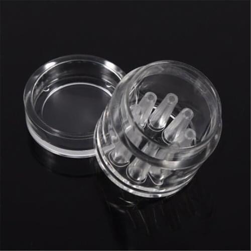 8-Hole Snail Trap Transparent Leech Vivarium Planarian Pest Catch Pen Red Bee Shrimp Worm Bait Feeding Box Aquarium Cleaner Tool