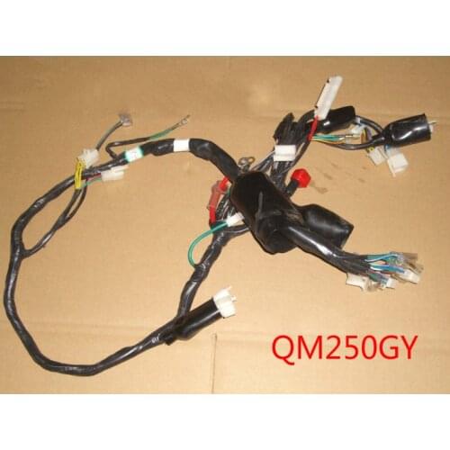 Moto accessory qing qi qm250gy motorcycle full car cable line for Suzuki motorcycle QM250GY main beam line 200cc accessories