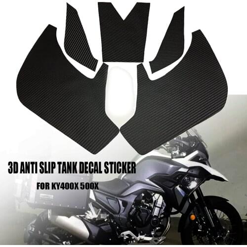 Motorcycle Tank Traction Pad Side Gas Knee Grip Protector Anti Slip Sticker For Colove KY400X/500X KY400X KY500X