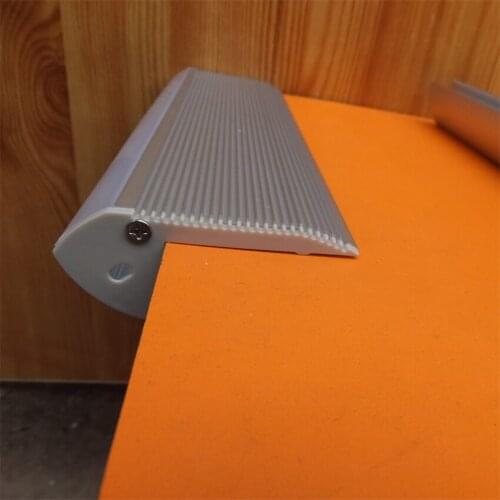 Free Shipping 50m(25pcs) a lot, led aluminum stair profile for led strips, clear cover and milky diffuse cover are available