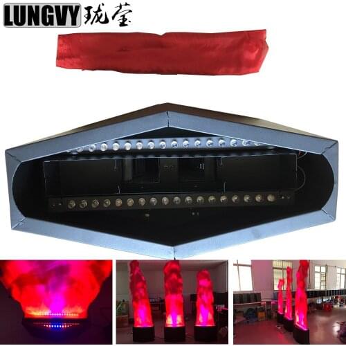 Free Shipping Led Flame Light With 1.8meters Silk 36pcsx10mm Fire Flame Effect Machine DJ Equipment