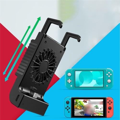 Cooling Fan Grip Holder Kickstand Charging Stand for Nintendo Switch/Switch Lite Console Parts