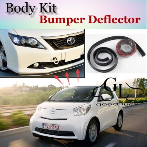 For TOYOTA iQ For Scion iQ For Aston Martin Cygnet Front Bumper Lip / Spoiler Scratch Proof / TOPGEAR Body Kit / Strip Skirt