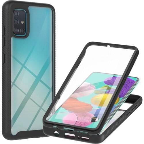 Dual Layer Full Body Rugged Case For Samsung Galaxy A51 Cases TPU Bumper Protective Cover GalaxyA51 5G with Screen Protector