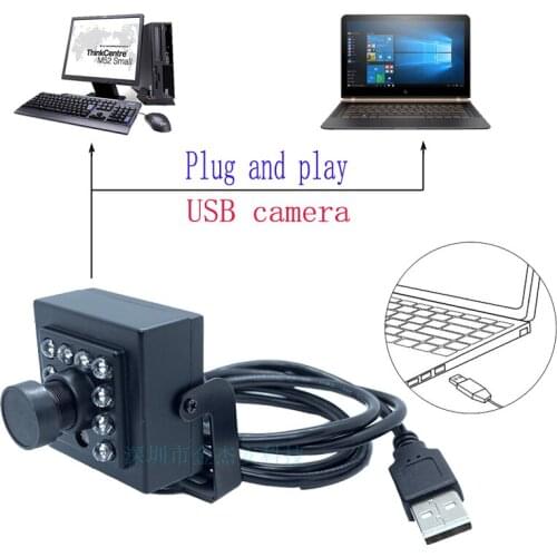 IR LEDS Night Vision cmos OV7725 Web CCTV Video mini box usb endoscope camera