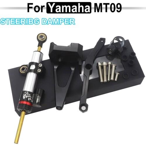 MT-09 MT09 Motorcycle Steering Stabilize Damper Bracket Mount CNC Motorbike FOR YAMAHA MT-09 MT09 FZ09 FZ-09 2013-2020 2015 2014