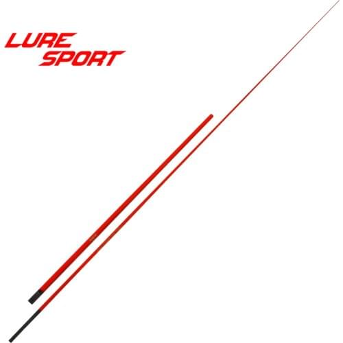LureSport 2SET Red paint 1.5m1.68m blank Solid GlassFiber Tip Coating carbon 1.5sections Rod Building component Repair DIY
