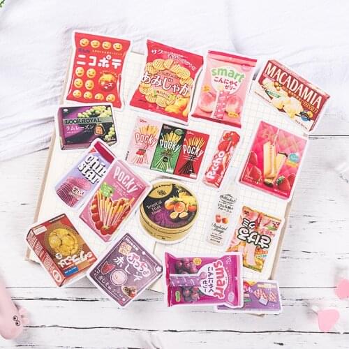 Cute Japanese Sweets Stickers Scrapbooking Decorative Sticker Refreshing Snacks Diy Diary Album Stick Label Kawaii Stationery