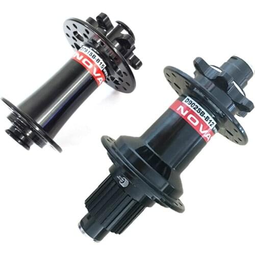Novatec D791SB-B15 D902SB-B12 Boost 6 Bolts MTB Disk Hub Thru Axle Front 110x15mm Rear 148x12mm 28H 32H Freehub Body MicroSpline