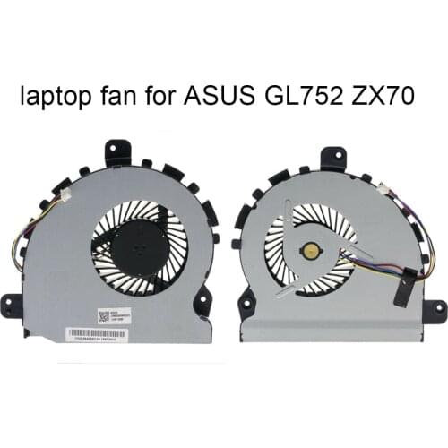 New CPU Cooling Fan for Asus ROG GL752VW GL752VL GL752V GL752 ZX70V 13NB0A40AM0101 NS85B04-15F16 laptop cooler Radiator fans