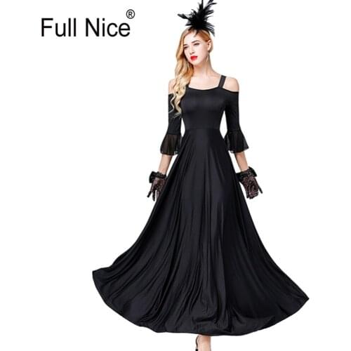 Strapless shoulder Ruffled sleeve Ballroom dance competition dresses standard ballroom dress standard dance dresses luminous