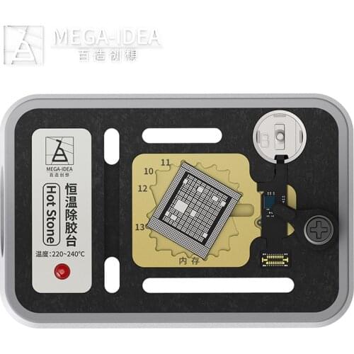 QIANLI Hot Stone 3 in1 fingerprint hard drive CPU for iPhone 7- MAX- 11 Pro Max constant temperature removal glu platform