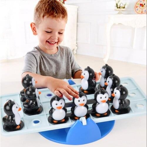 Balance Penguin Intelligence Puzzle Game Montessori Mathematics Educational Party Table Games For Kids Logic Training Toy