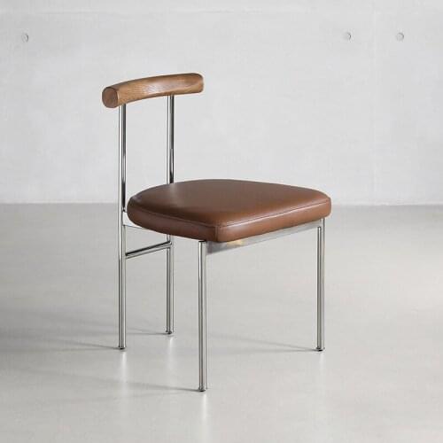 Nordic light luxury chair modern minimalist backrest casual restaurant cafe computer home table chair stool