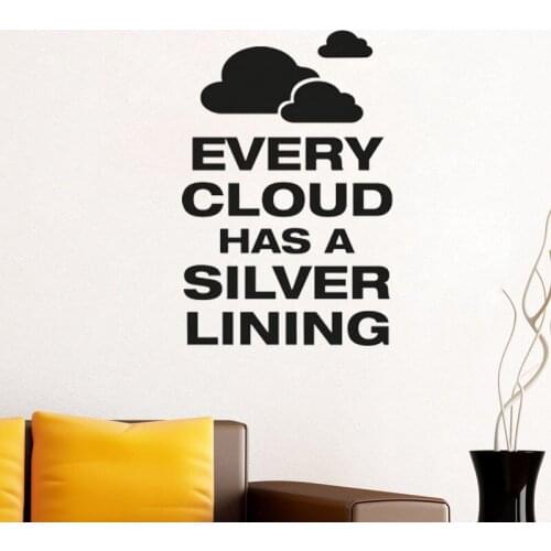 Every Cloud Wall Sticker Kids Children Room Decoration Wall Art Murals Nursery Wall Decals Vinyl Wallpaper Poster