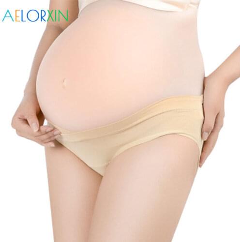 2Pcs/Lot Comfortable Cotton Maternity Panties Pregnant Breathable Abdominal Support Belly Women Underwear Soft Maternity Panties