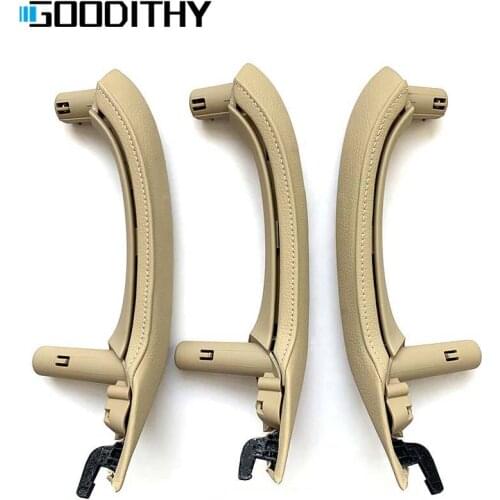 Top Quality Door Handle With Leather Cover Driver Armrest Trim For BMW X3 X4 F25 F26 2010-2016