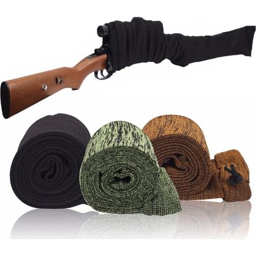 135cm Tactical Rifle Gun Socks Shooting Gun Protector Knitted Gun Sleeve Cover Holster Shotgun Sleeve Case Hunting Accessories