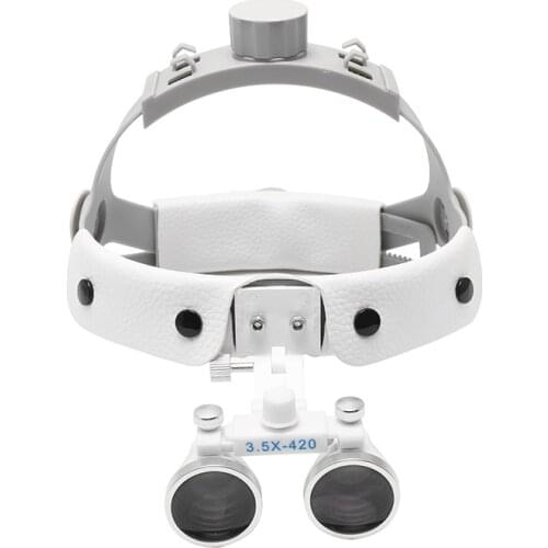 3.5X Magnification Dental Heaband Loupe with White Color
