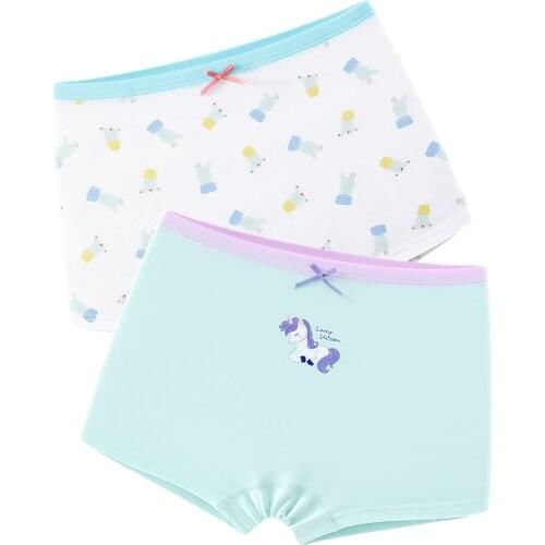 2pcs Ice Cream Girls Underwear Cartoon Boxer Pink Girls Underpants Girl Clothes for 5 6 7 8 9 10 11 12 Years Old OGU203025