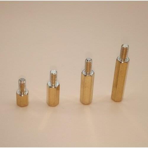 20Pcs M3 Hex Nut Spacing Screw Brass Threaded Pillar PCB Computer PC Motherboard Standoff Spacer