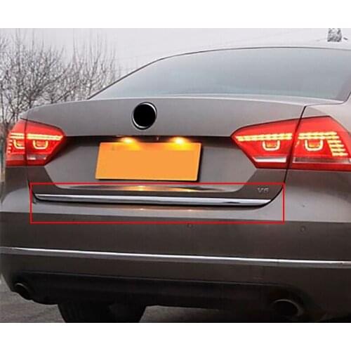 2015 FIT FOR Volkswagen PASSAT B7 2011-2015 CHROME REAR TRUNK TAILGATE BACK DOOR LID COVER BOOT TRIM EDGE MOLDING GARNISH STRIP