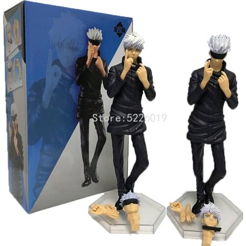 21cm Anime Jujutsu Kaisen Figure Gojo Satoru Action Figure Itadori Yuji Fushiguro Megumi Kugisaki Nobara Figurine Toys Two Heads