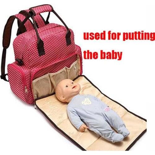 5 In 1 Baby Care Nappy Changing Multifunctional Infant Bags Mom Diaper Bag Backpack For Stroller Babies Handbag Travel BB0092