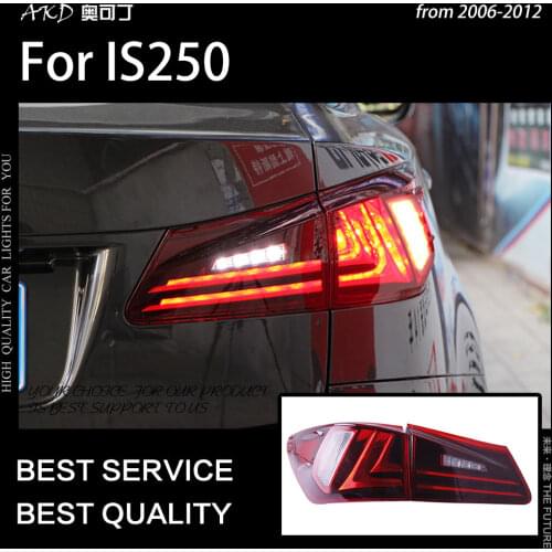 Car Styling Tail Lamp for Lexus IS250 Tail Lights 2006-2012 IS300 LED Tail Light new design DRL Brake Reverse auto Accessories