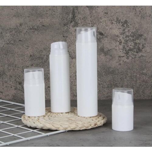 80ML white plastic airless bottle white lid for serum/foundation/lotion/emulsiong Cosmetic Packaging