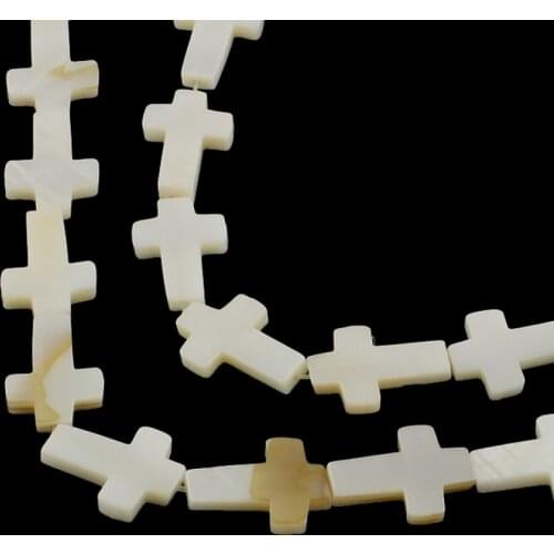 Natural Sea Shell Beads DIY Jewelry Crafts Decoration Star Cross Triangle Heart Beads for Bracelet Jewellery Making Supplies