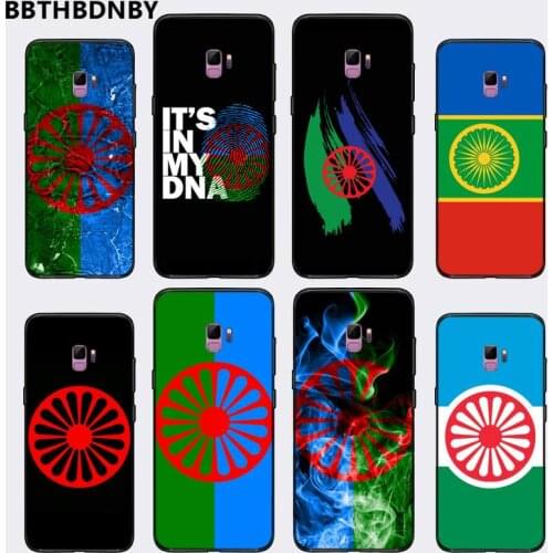 Gypsy Aromanian Romany Romani Roma Flag Phone Case For Samsung S6 S7 edge S8 S9 S10 e plus A10 A50 A70 note8 J7 2017